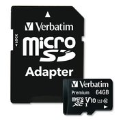 VERBATIM Premium microSDXC Memory Card, 64GB 44084